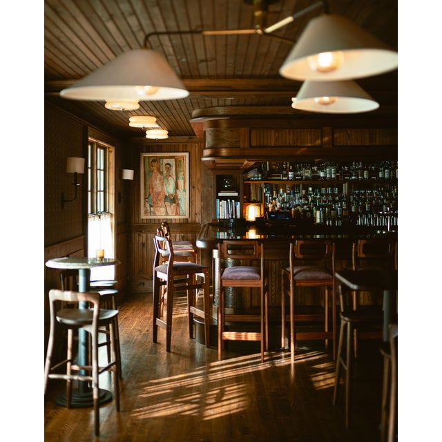 Contemporary Hudson Valley Lighting Duo 72 in. 3 Light Close-to-Ceiling in Aged Brass/Old Bronze Finish For Sale - Image 3 of 5
