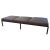 1970s Modern Linen Covered Bench For Sale - Image 9 of 9