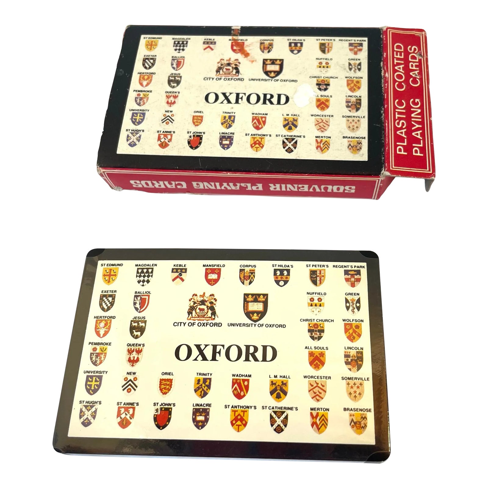 Vintage Oxford University Souvenir Card Deck Unopened | Chairish