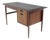 1970s MCM Sleek Walnut Desk Slate Top For Sale