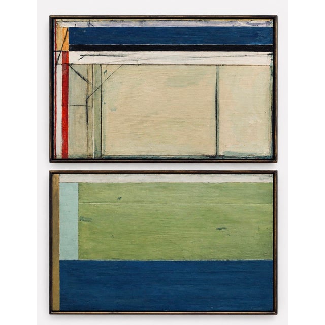 Abstract Expressionism Painting in the Manner of Diebenkorn (12”x 18”) For Sale - Image 11 of 11