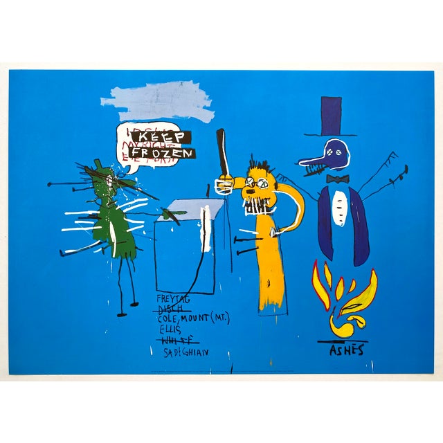 Jean Michel Basquiat Estate Offset Lithograph Pop Art Print " the Dingoes That Park Their Brains With Their Gum " 1988 For Sale - Image 11 of 12