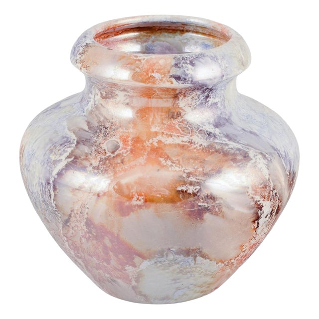 Art Deco Marmor Ceramic Vase Arabia, Finland, 1933 For Sale