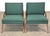 1960s Green Sculptural Lounge Chairs - A Pair For Sale - Image 4 of 9