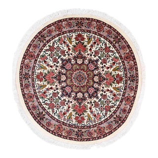 Pasargad Fine Hand Knotted Persian Bidjar Round Rug For Sale
