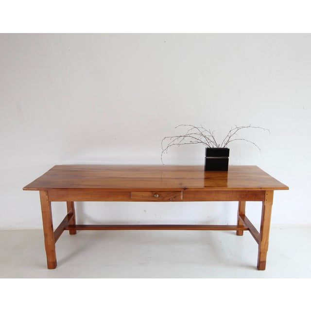 Wood Vintage Cherrywood Dining Table For Sale - Image 7 of 18