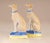 Baroque French Porcelain Greyhound Dogs, Staffordshire Style, 19th-Century, Set of 2 For Sale - Image 3 of 8