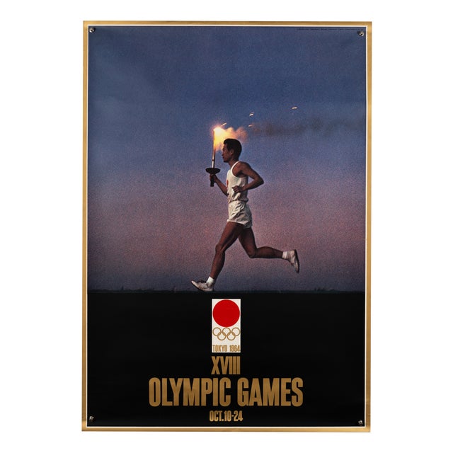 Tokyo XVIII Olympic Games Poster by Yusaku Kamekura, 1964 For Sale