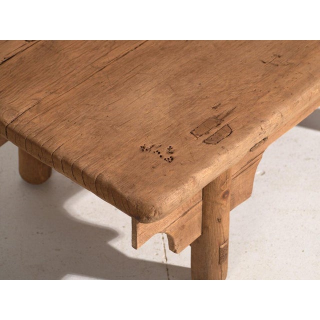Antique Pine Low Table For Sale - Image 3 of 10