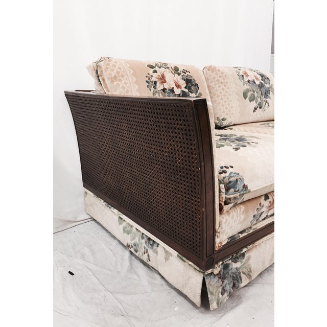 Vintage Cane Panel Loveseat Chairish