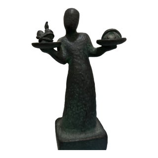 Abstract Faceless Figure With Eye and Heart For Sale