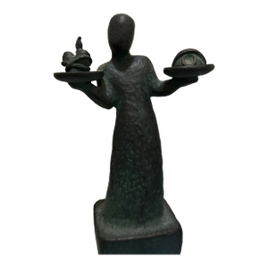 Abstract Faceless Figure With Eye and Heart