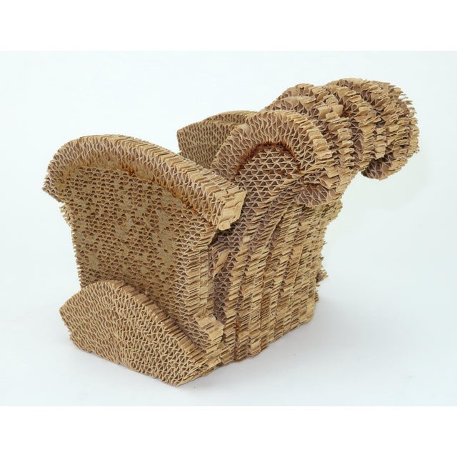Miniature Frank Gehry Little Beaver Corrugated Cardboard Vitra Chair For Sale In Atlanta - Image 6 of 9