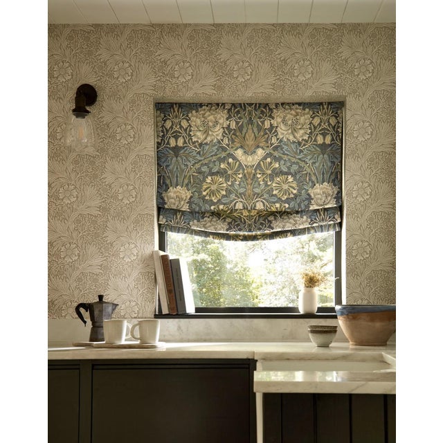 First produced in 1876 Honeysuckle & Tulip was an early Morris fabric design depicting entwined foliage and flower motifs...