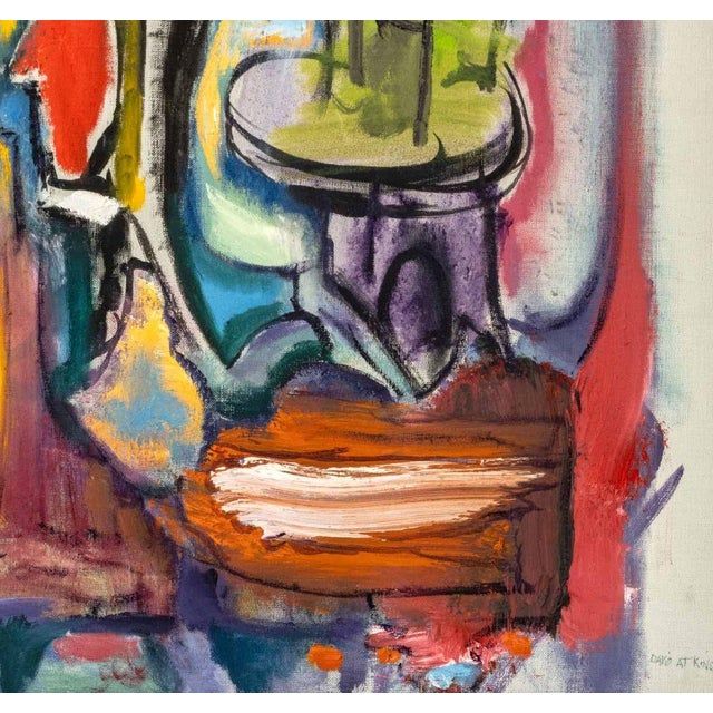 David Atkins "The Flame" Oil on Canvas For Sale In New York - Image 6 of 10