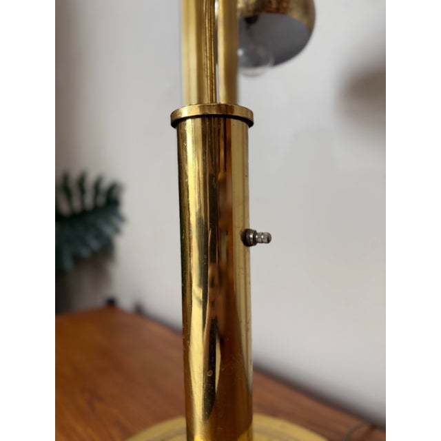 Vintage Brass Waterfall/Tiered Eyeball Lamp After Sonneman For Sale - Image 12 of 12