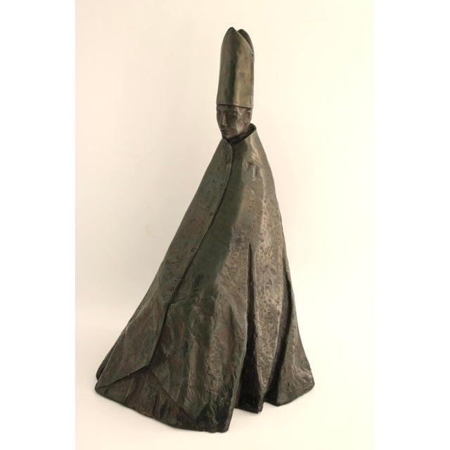 1960s Vintage MCM Austin Productions Cardinale Seduto Sculpture, Manzu, 1963, 18" Tall For Sale - Image 5 of 12
