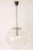 Large Limburg Chrome with Clear Glass Ball Pendant, Germany, 1970s For Sale - Image 3 of 12