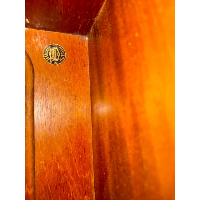 English Kittinger Buffalo Gateleg Drop-Leaf Table With Original Black Enamel 1866 Badge and Brass Hinges, For Sale - Image 6 of 9