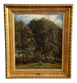 Godfred Christensen, Sunlit Beech Forest, Oil Painting, 1879