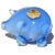 Vintge Murano Seguso Vetri d'Arte Opal Sky Blue Italian Art Glass Pig Figurine Sculpture With Origial Label For Sale In Orlando - Image 6 of 8