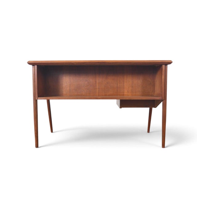 Atomic Danish Modern Teak Desk by Tibergaard For Sale - Image 12 of 16