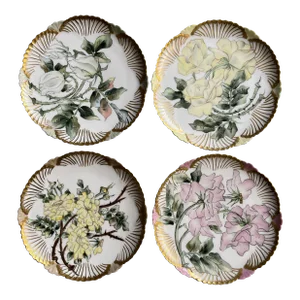 1892 Signed Jean Pouyat Limoges Plates - Set of 4