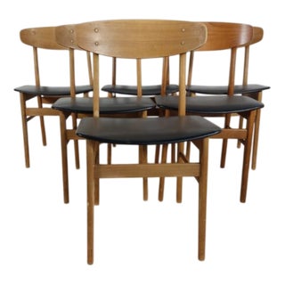 Vintage Danish Teak Chairs, 1960s, Set of 6 For Sale