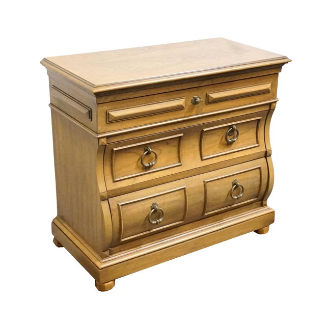Thomasville Thomasville Furniture Madeira Collection Solid Ash Old World 30" Three Drawer Nightstand 16-6255-18 For Sale - Image 4 of 13