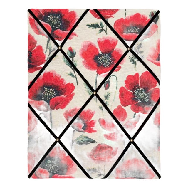 Poppies Tapestry Memo Board For Sale