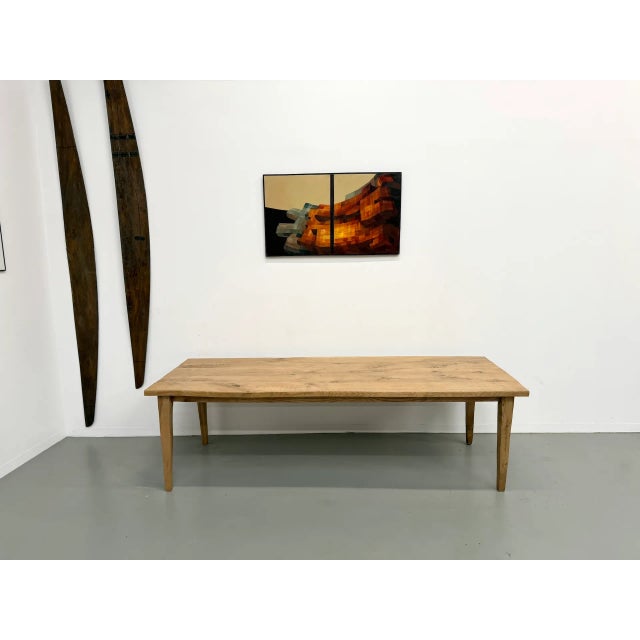 Large Oak Dining Table, 1950s For Sale - Image 4 of 18