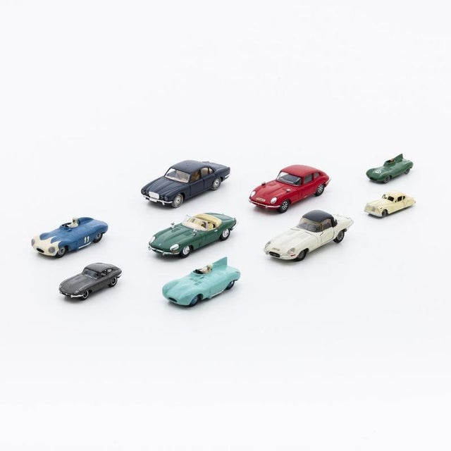 European Miniature Jaguar Cars, Set of 9 For Sale - Image 6 of 6