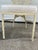 Metal Vintage Hollywood Regency Cast Aluminum Dining Chair With Banana Leaf Motif For Sale - Image 7 of 12