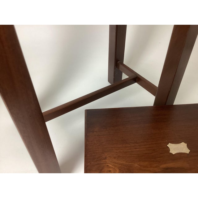 Wood Antique 19th C Georgian Mahogany Writing Box on Stand For Sale - Image 7 of 13