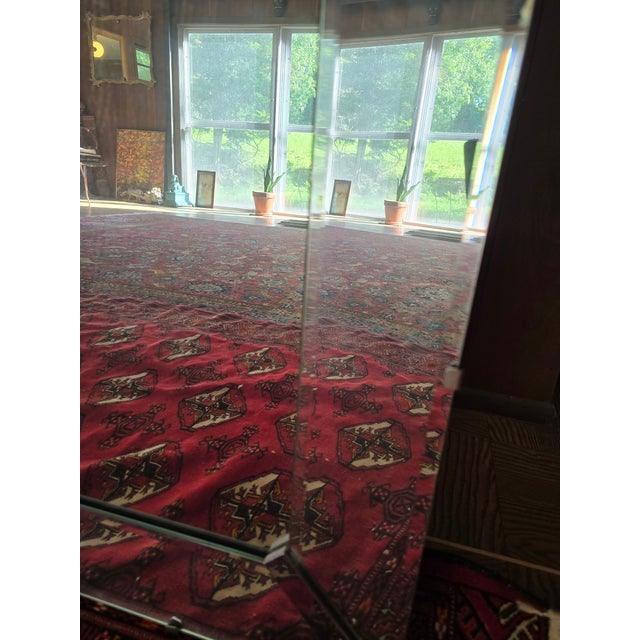 1950s Mid Century Modern 1950s Beveled Mirror For Sale - Image 5 of 7
