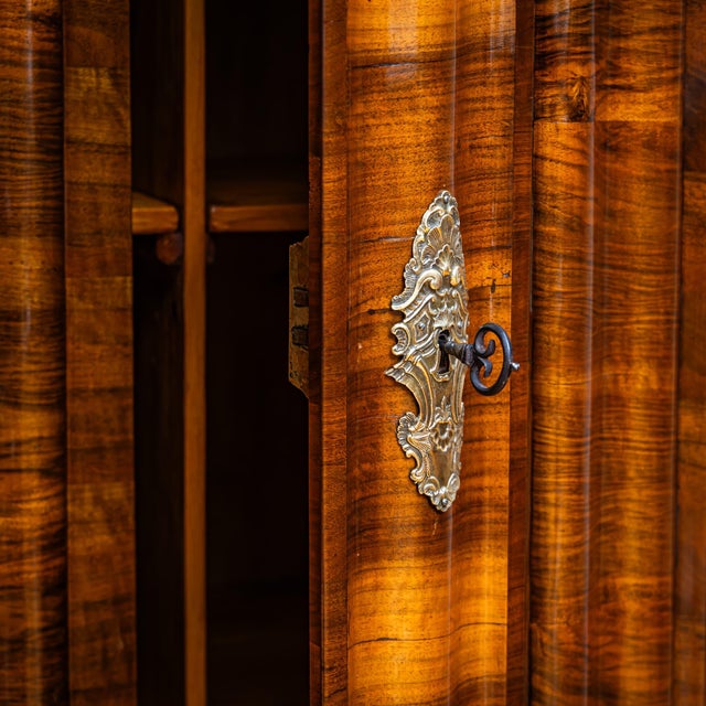Wood Baroque Serpentine Armoire, 1800s For Sale - Image 7 of 10