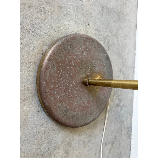Metal 1970s Mid-Century Modern Koch & Lowy–Style Adjustable Brass Floor Lamp/ Sold For Sale - Image 7 of 12