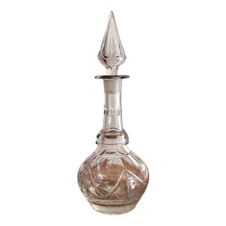 Antique Victorian Glass Decanter, 1880 For Sale