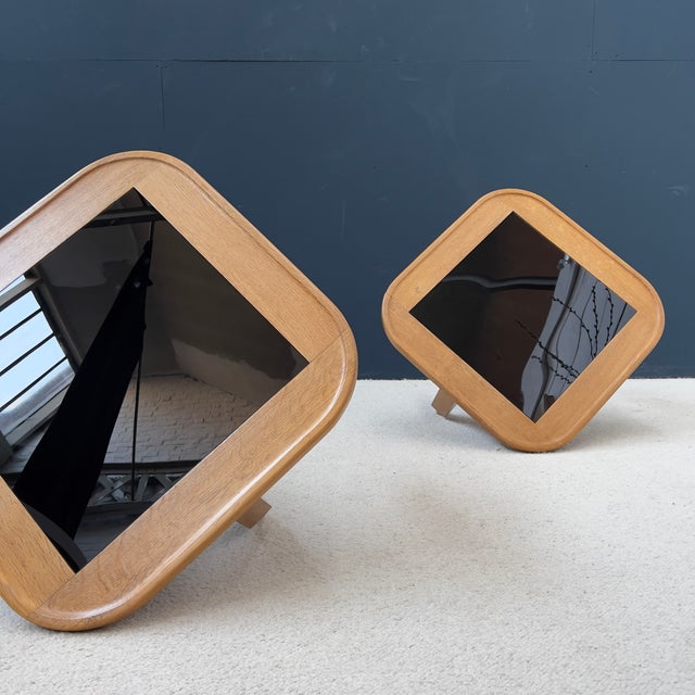 1950s Low Coffee Tables by Guillerme & Chambron for Vous Maison, 1950s, Set of 2 For Sale - Image 5 of 7