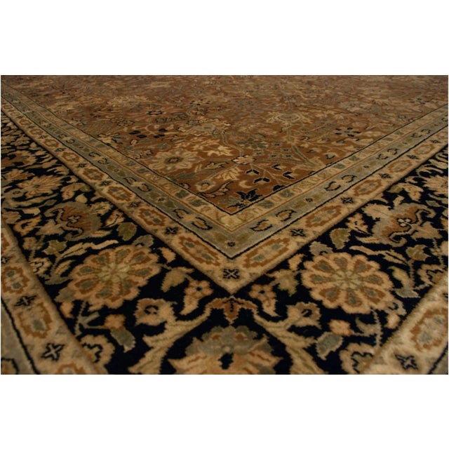 Indian Vintage Indian Tabriz Design Carpet - 6'3" X 9' For Sale - Image 3 of 13
