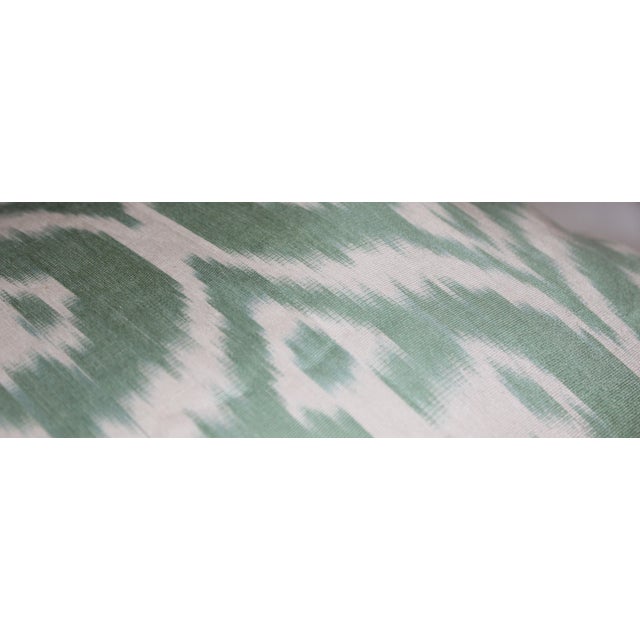 Contemporary Silk Ikat Bohemian Throw Pillow For Sale - Image 4 of 7