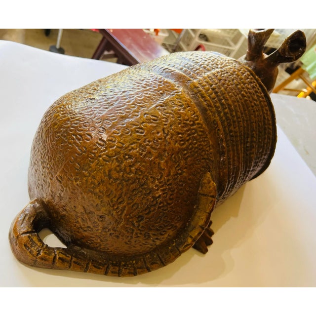 1990s Vintage Texas Armadillo Decoy Figurine For Sale - Image 5 of 12