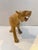 Rustic Vintage Hand-Carved Wood Cat Sculpture For Sale - Image 3 of 12