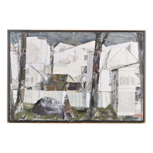 Imants Vecozols, Before Snow, 2000s, Mixed Media on Cardboard For Sale