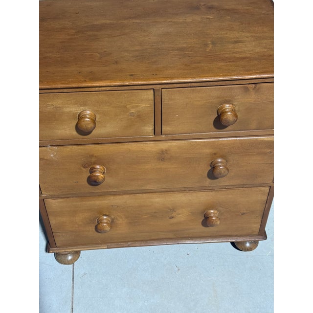 Antique Pine Two Over Two Drawers - Chest of Drawers From England For Sale - Image 4 of 18