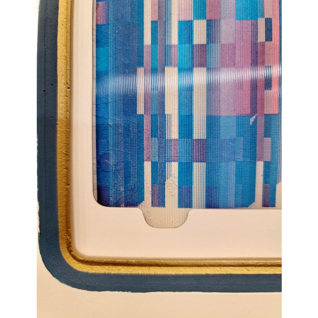 Yaacov Agam - Abstract Untitled -Original Vintage Agamograph in Colors For Sale In Los Angeles - Image 6 of 9