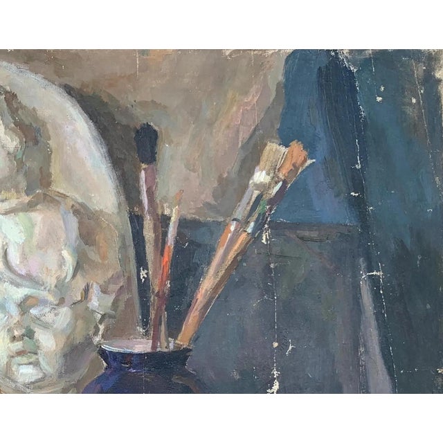 Realism Still-Life Oil Painting Original Art Ukrainian Artist Sokllovsky G. 1960s For Sale - Image 3 of 6