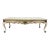 Vintage Italian Rococo Revival Marble Top Coffee Table For Sale