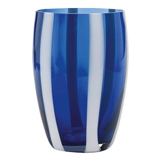 Gessato Tumbler (Set of 2) - Cobalt Blue For Sale