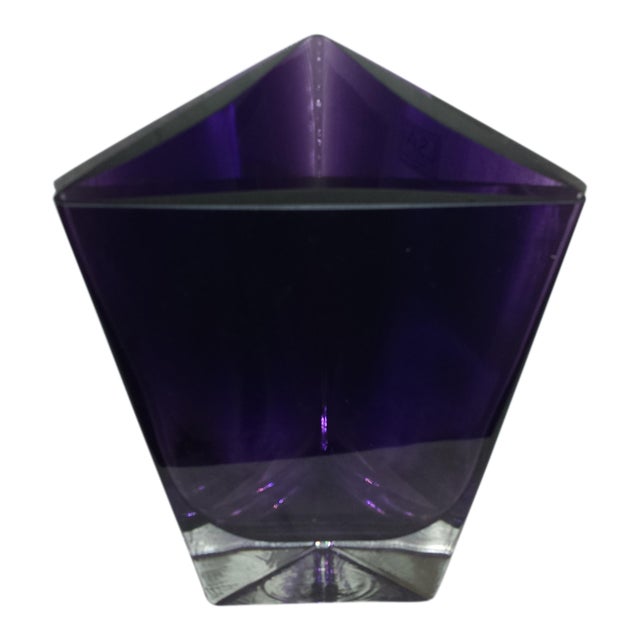 LSA Poland Art Glass Amethyst Purple Vase Chairish
